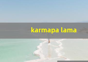 karmapa lama